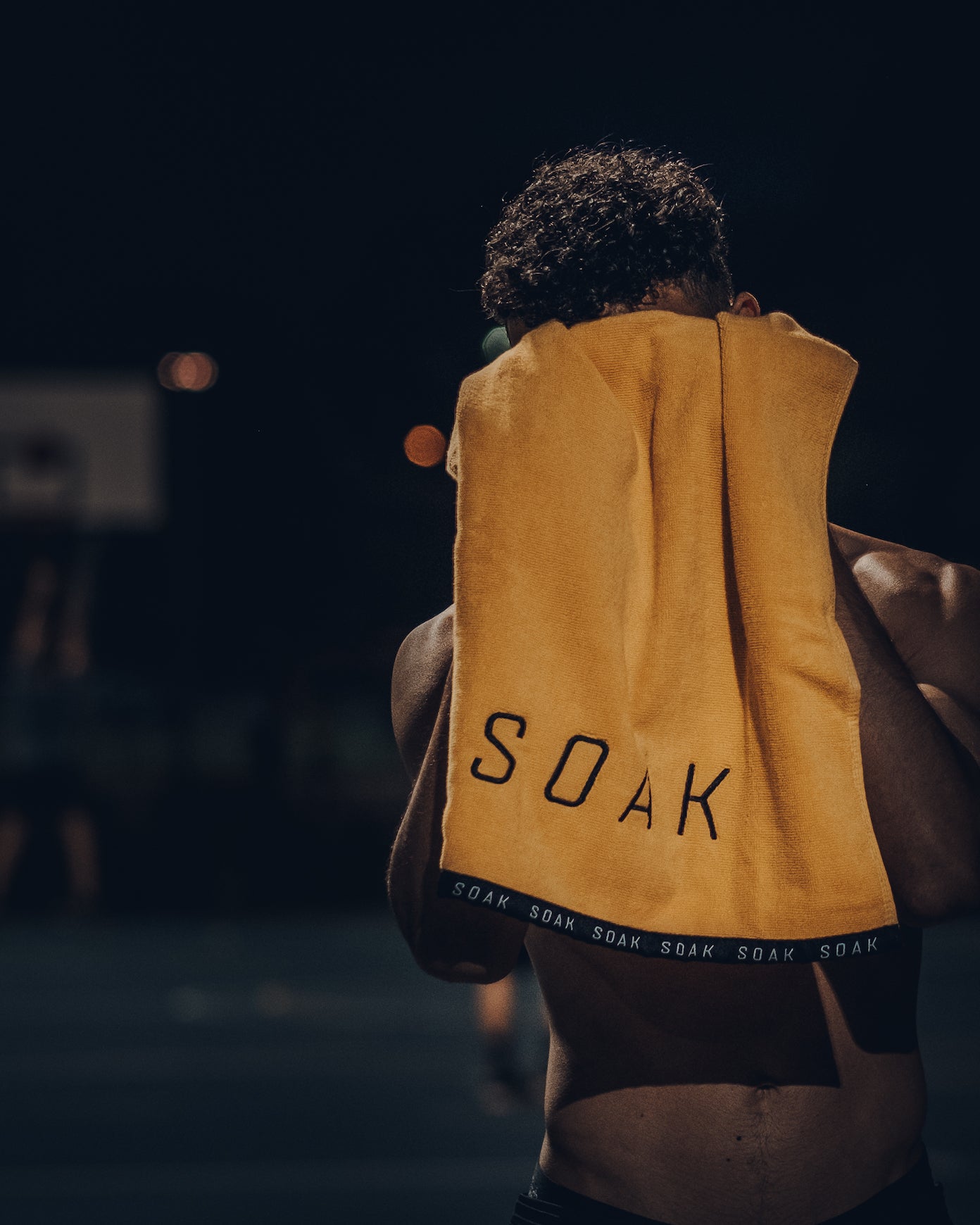 Athletic Yellow Cotton Towel