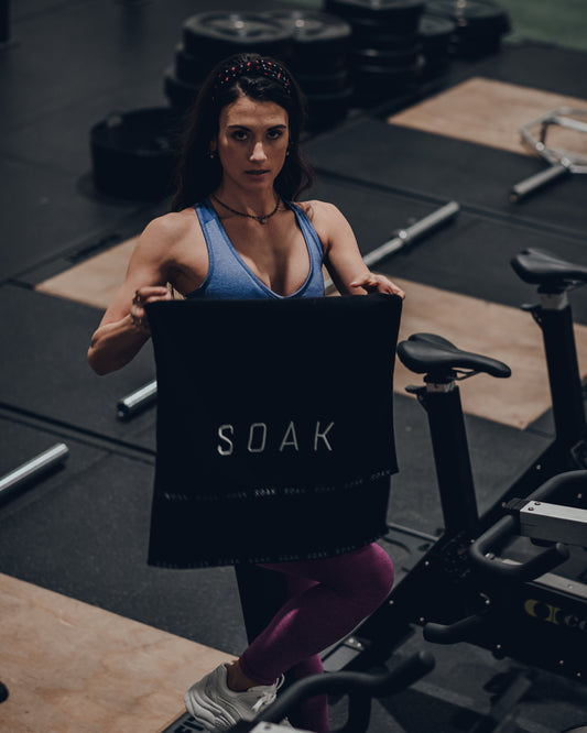 Classic Black Cotton Towel