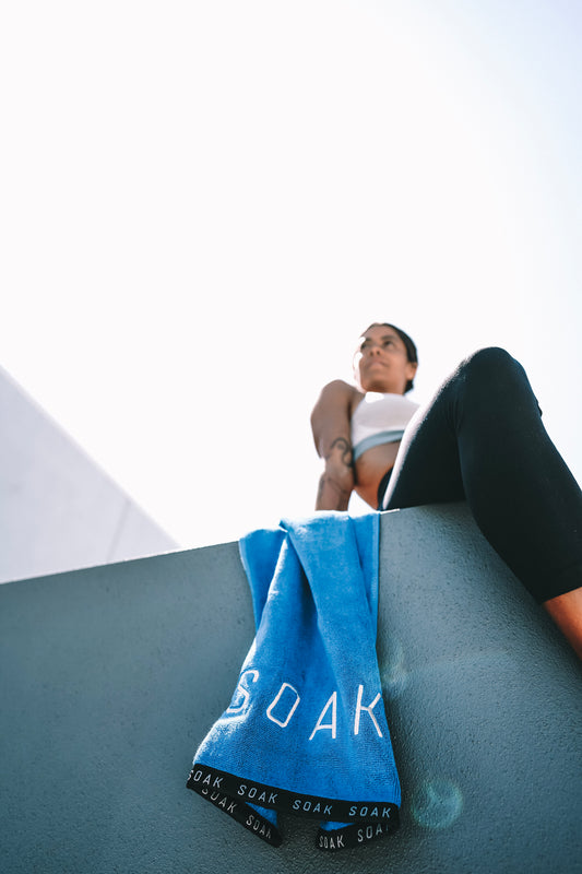 Racer Blue Cotton Towel