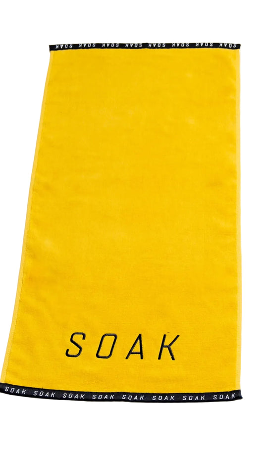 Athletic Yellow Cotton Towel