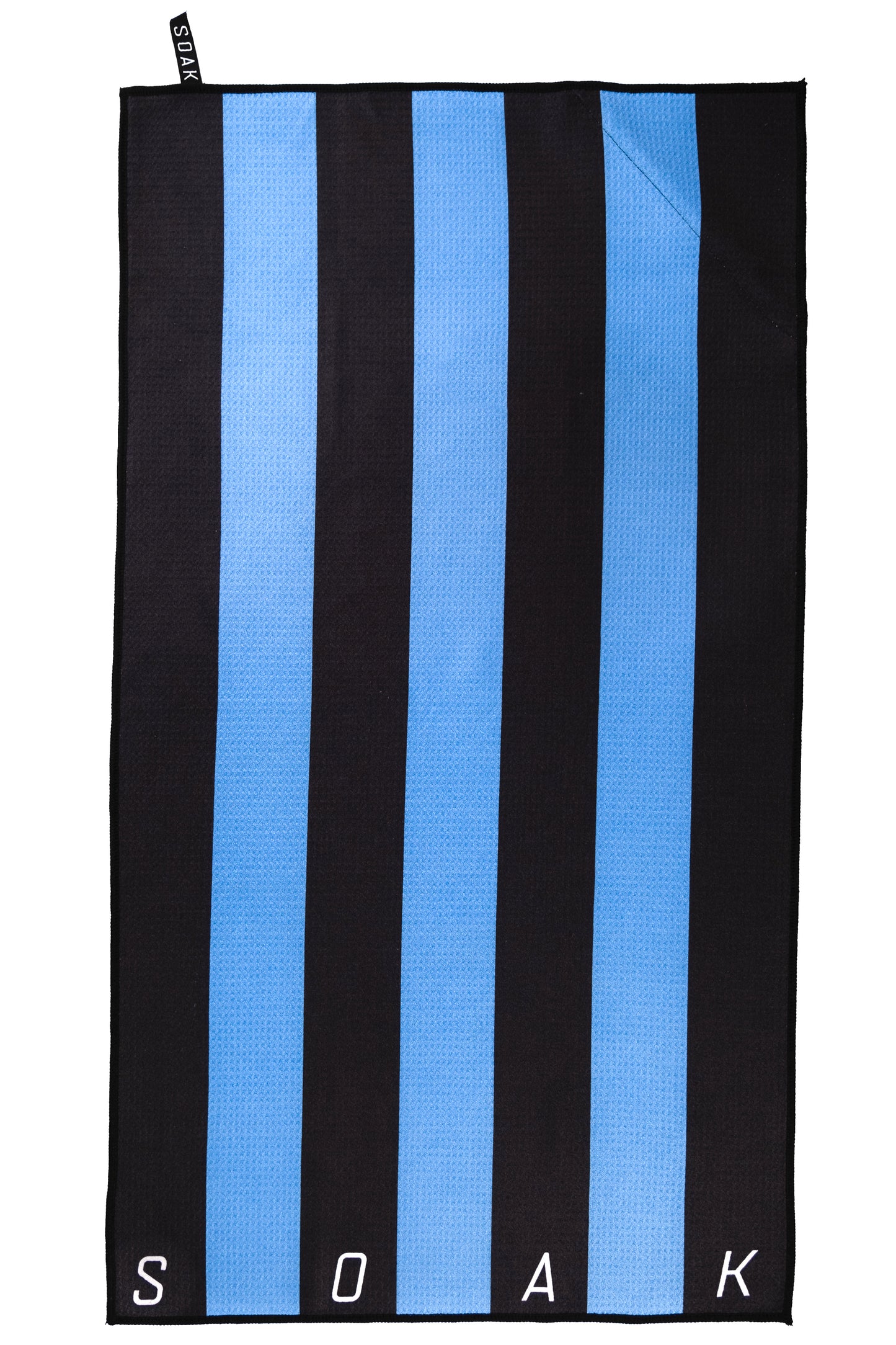 Blue Referee Stripe Microfibre Towel