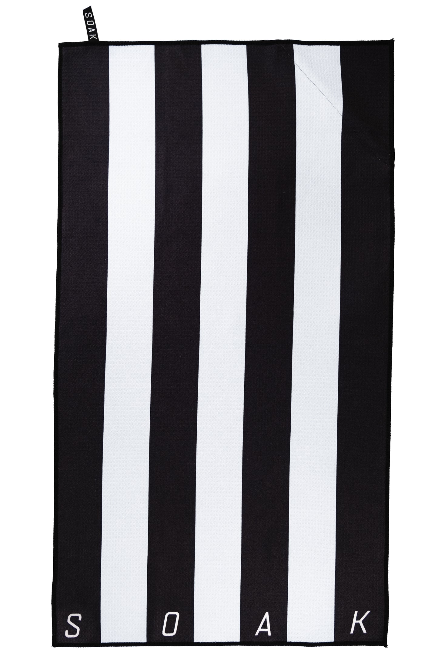 White Referee Stripe Microfibre Towel