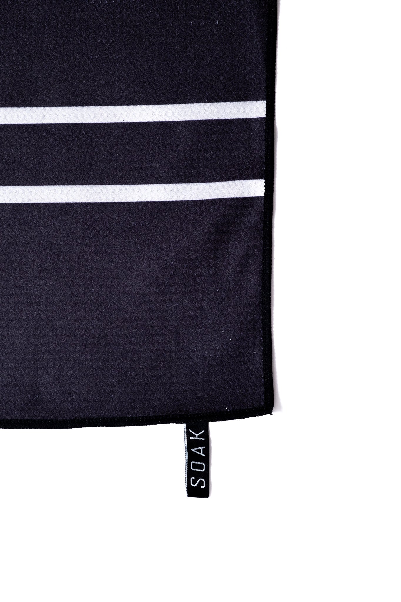 Classic Double Striped Microfibre Towel