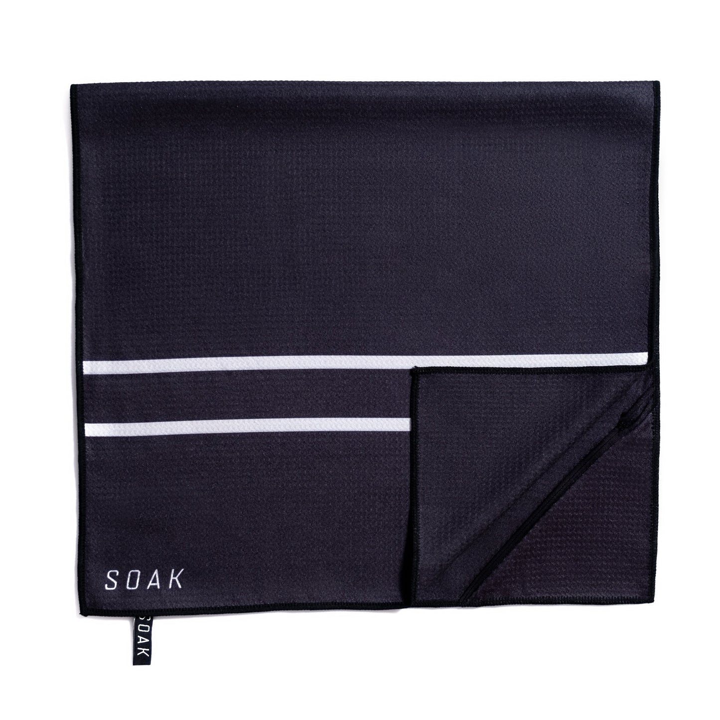 Classic Double Striped Microfibre Towel