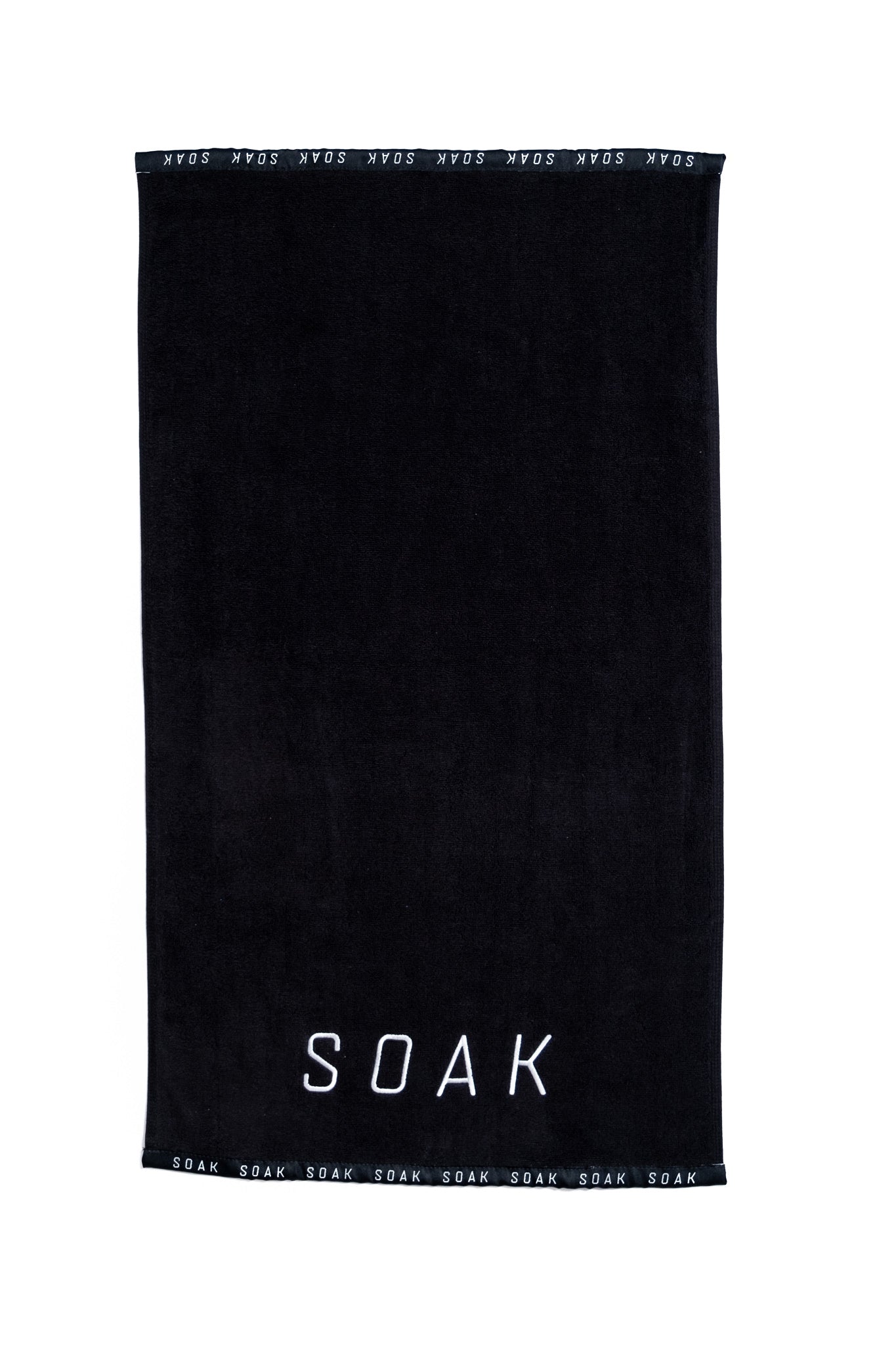 Classic Black Cotton Towel