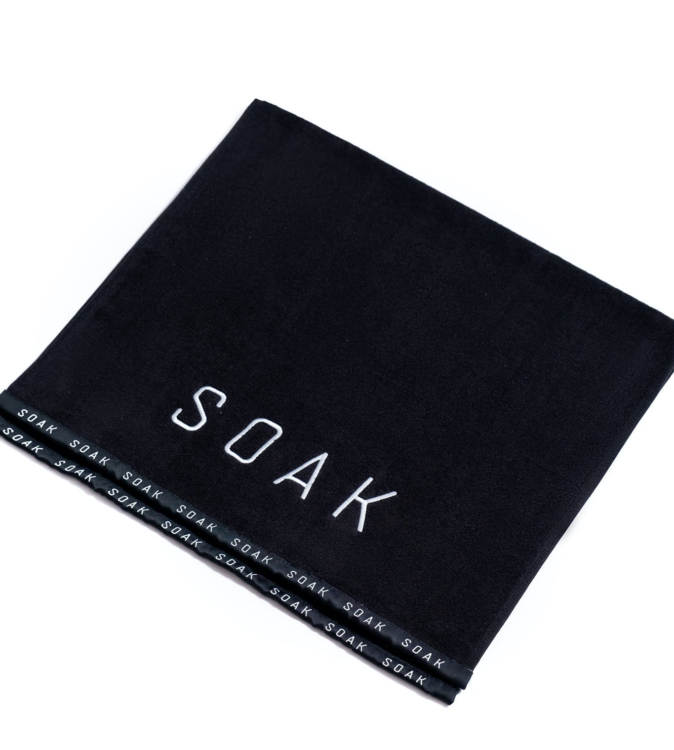 Classic Black Cotton Towel