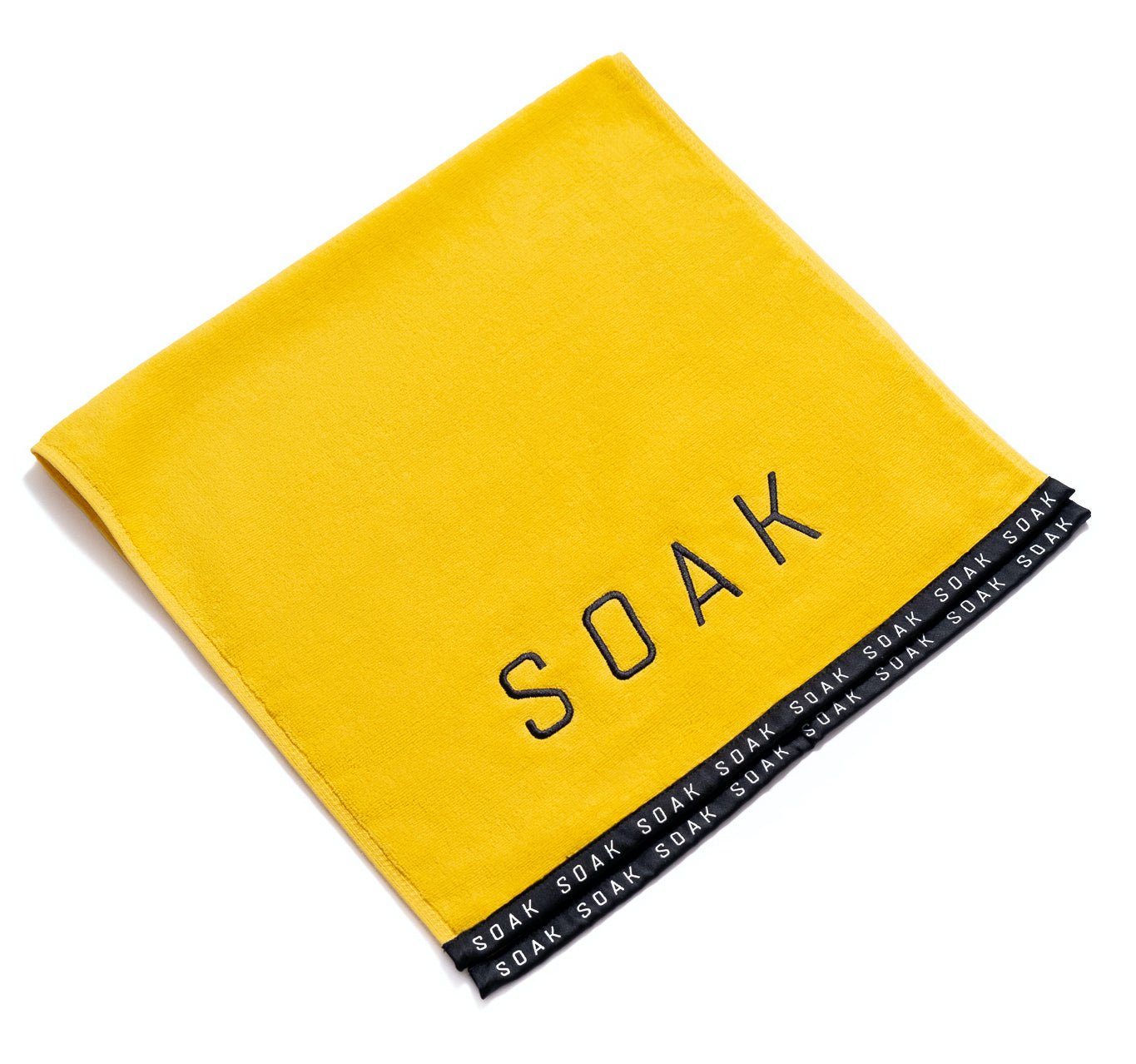 Athletic Yellow Cotton Towel