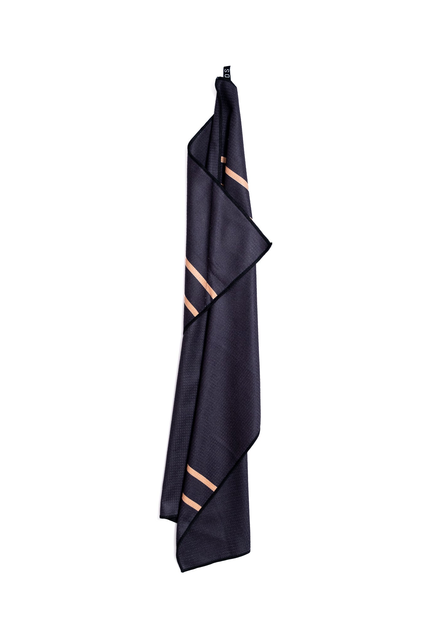 Orange Status Double Striped Microfibre Towel