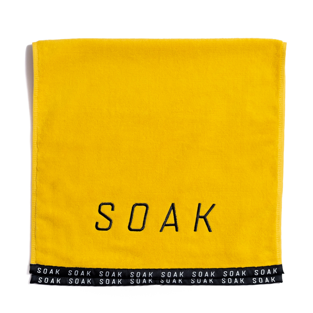Athletic Yellow Cotton Towel
