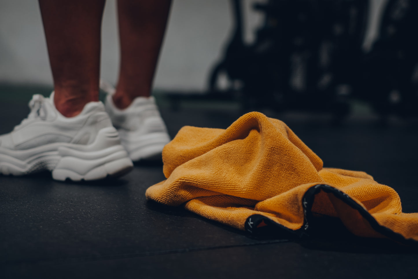 Athletic Yellow Cotton Towel