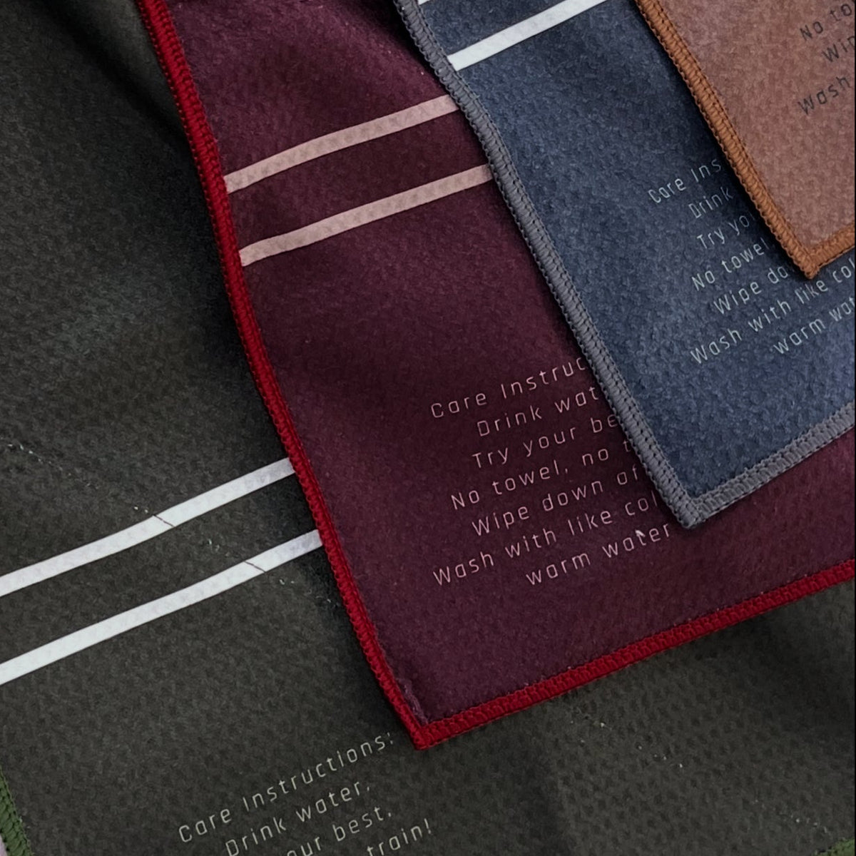 Double Striped Microfibre Towel