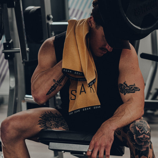 Athletic Yellow Cotton Towel