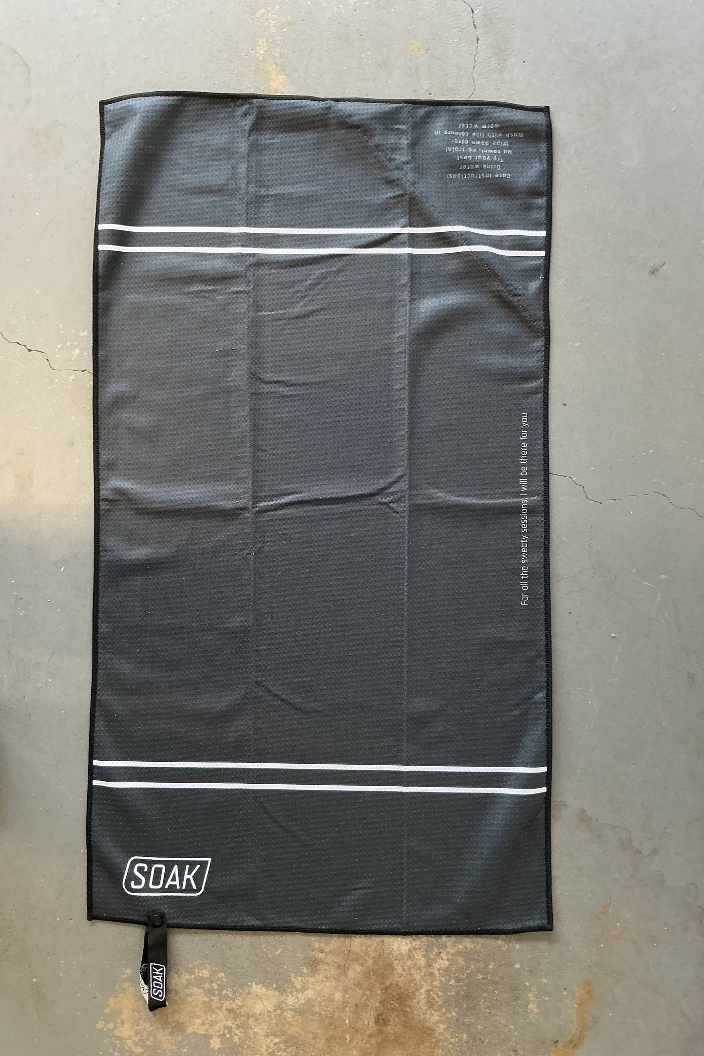 Double Striped Microfibre Towel