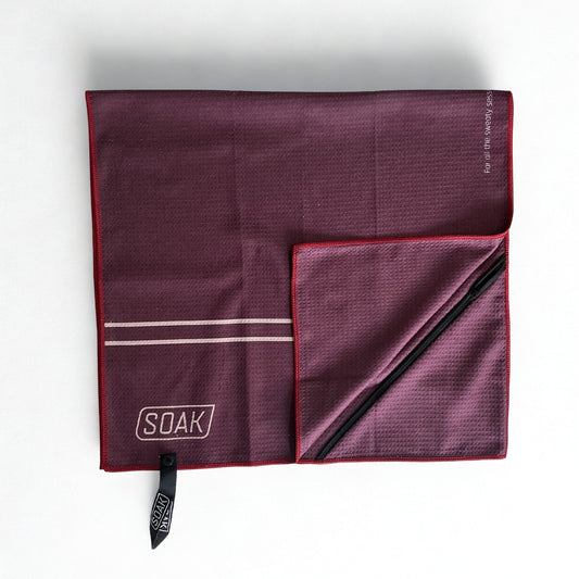 Double Striped Microfibre Towel