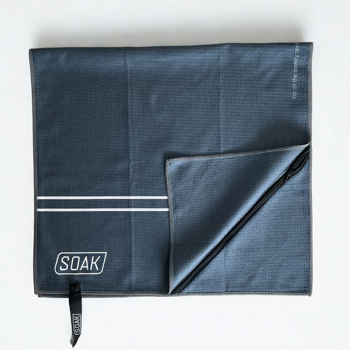 Double Striped Microfibre Towel