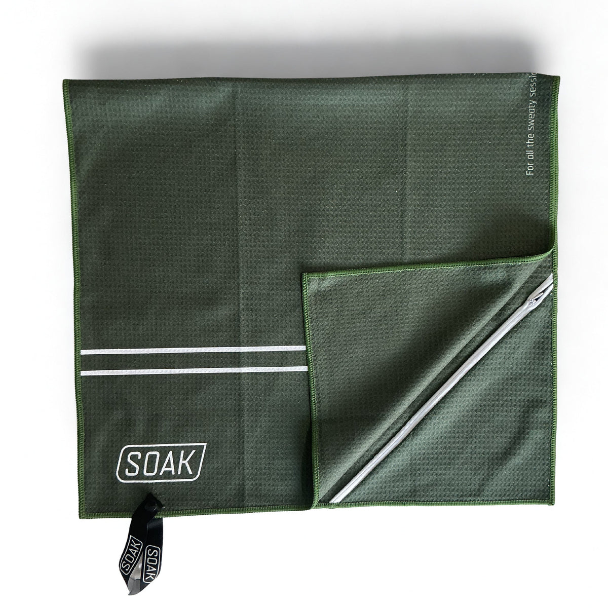 Double Striped Microfibre Towel