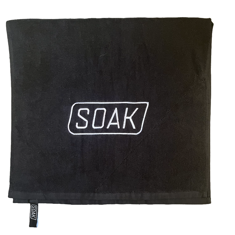 Classic Black Cotton Towel V.2