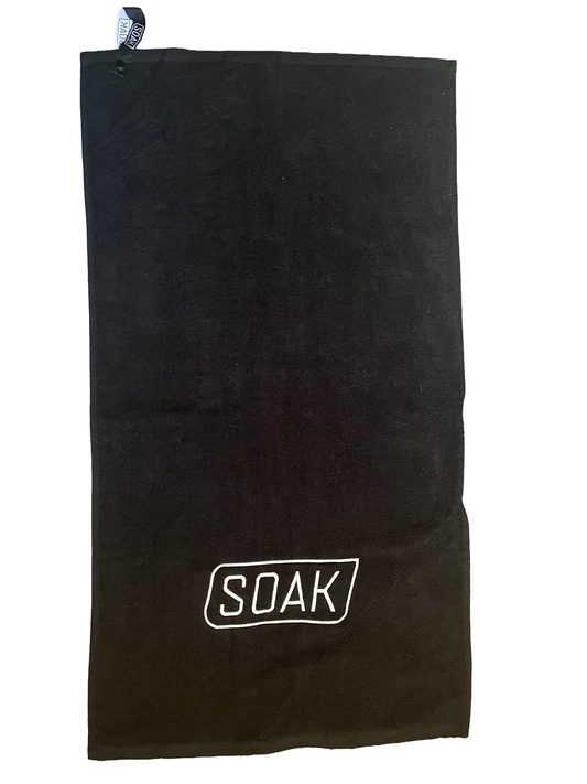 Classic Black Cotton Towel V.2