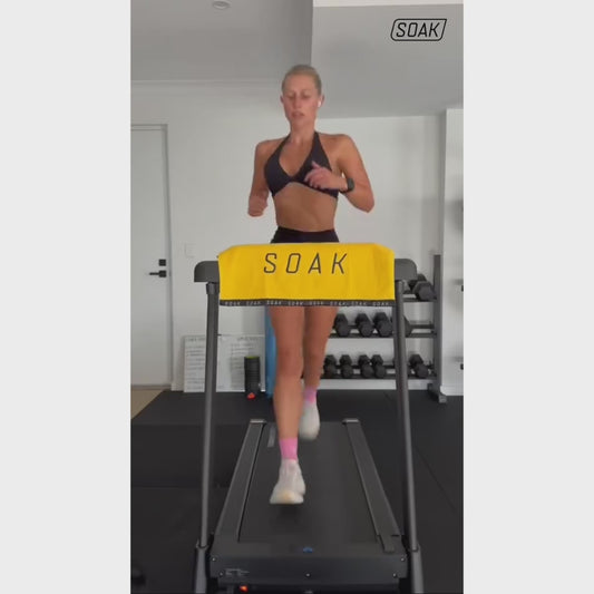 Athletic Yellow Cotton Towel