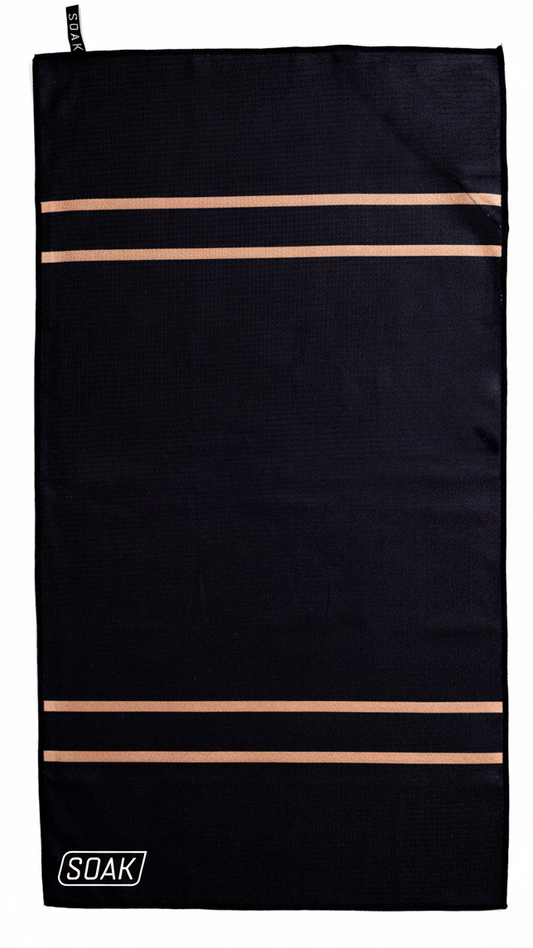 SOAK towel with new logo